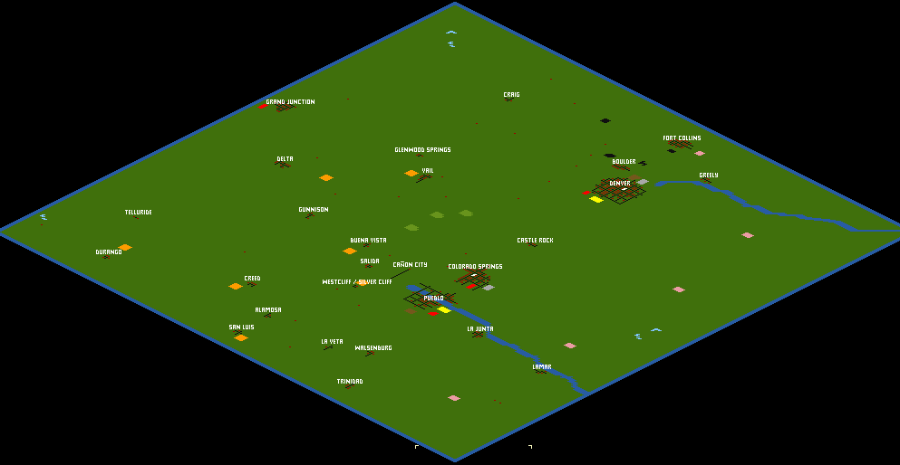 Industry Map - Yes, there are actually oil wells and coal mines in Colorado.