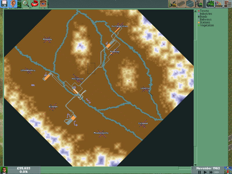 The map with my terrible network.