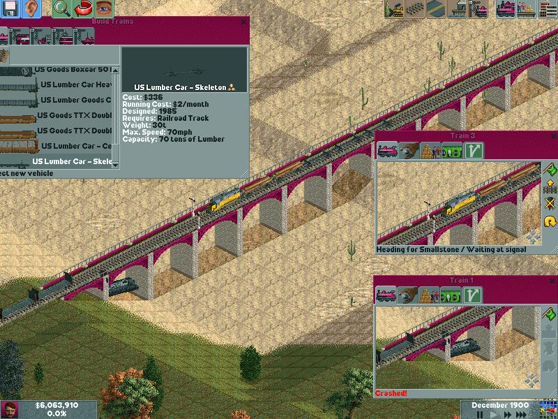 Skeleton cars, multistate full/empty