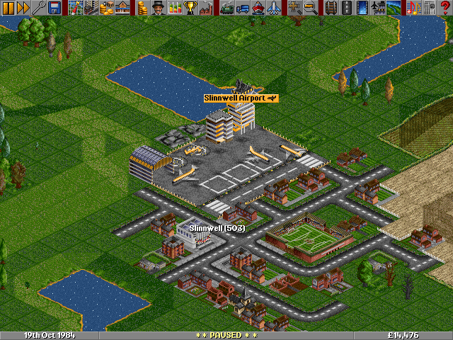 Commuter airport in action.