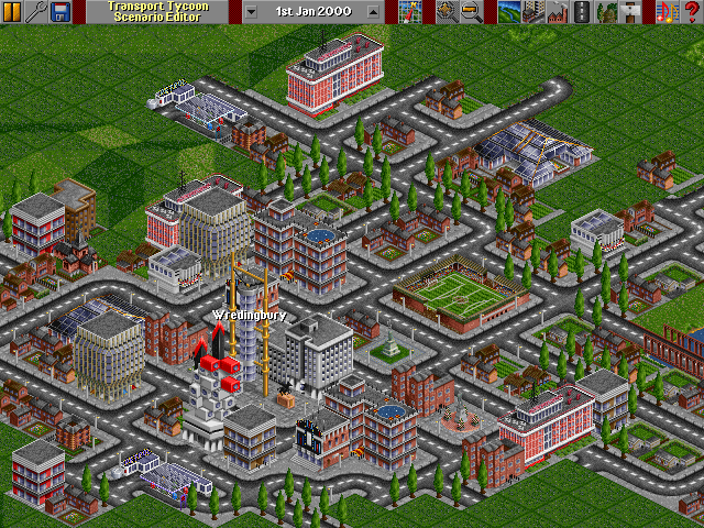the same buildings except the statues and petrolstations.