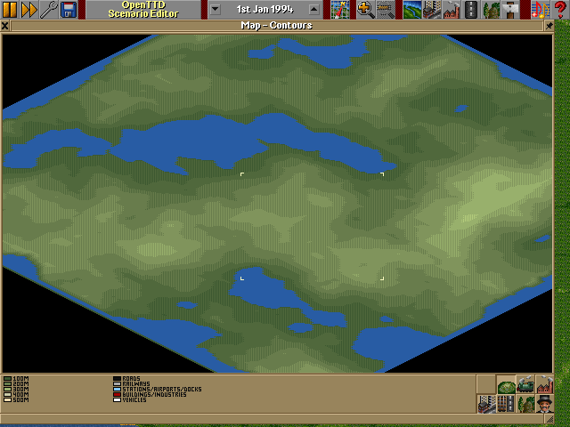 Map view of a new terrain