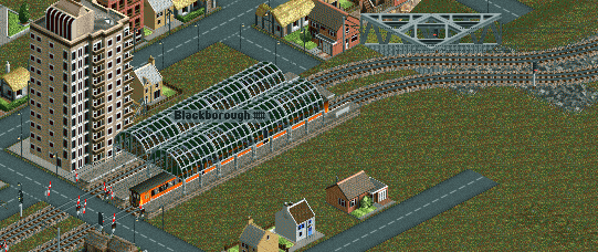 We jump off at Blackborough to catch a connecting train to the capital