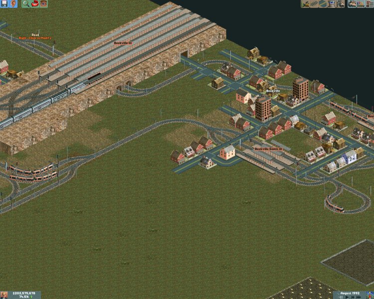 Beckville, a growing town with its LRV network...