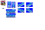 with transparent blue