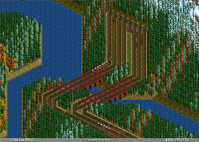 Another section that I felt needed the 4 track system. Those tunnels are pretty long, thus 4 each way.