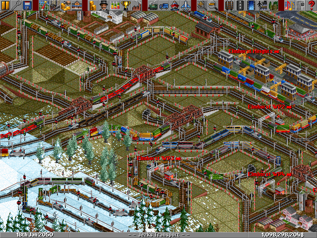 This would require four track system, I see your point now.