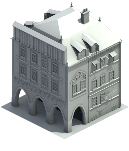 Medieval town building