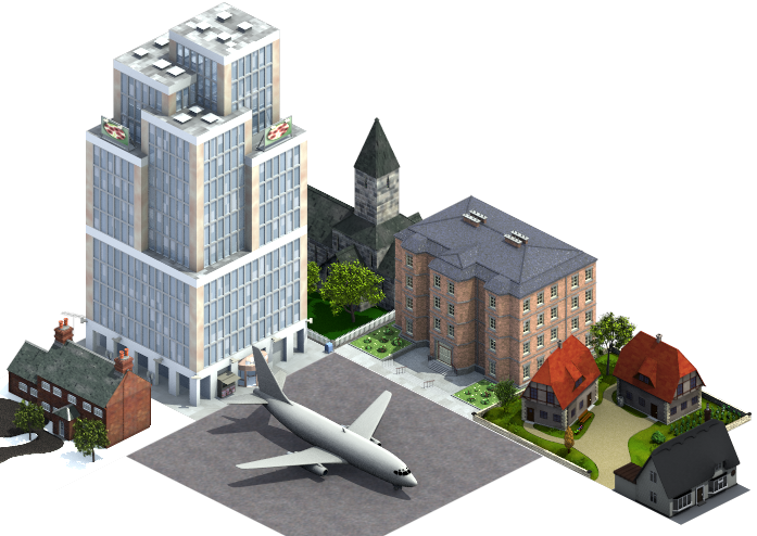 realistic sized 737