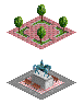Two new [plazas/squares/forecourts for the train stations].