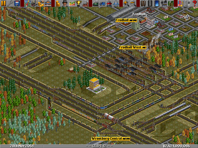 The power plant at Frudhall is the terminus of nearly 70 coal trains. This is the first time I have needed to use three input lines to a single station.