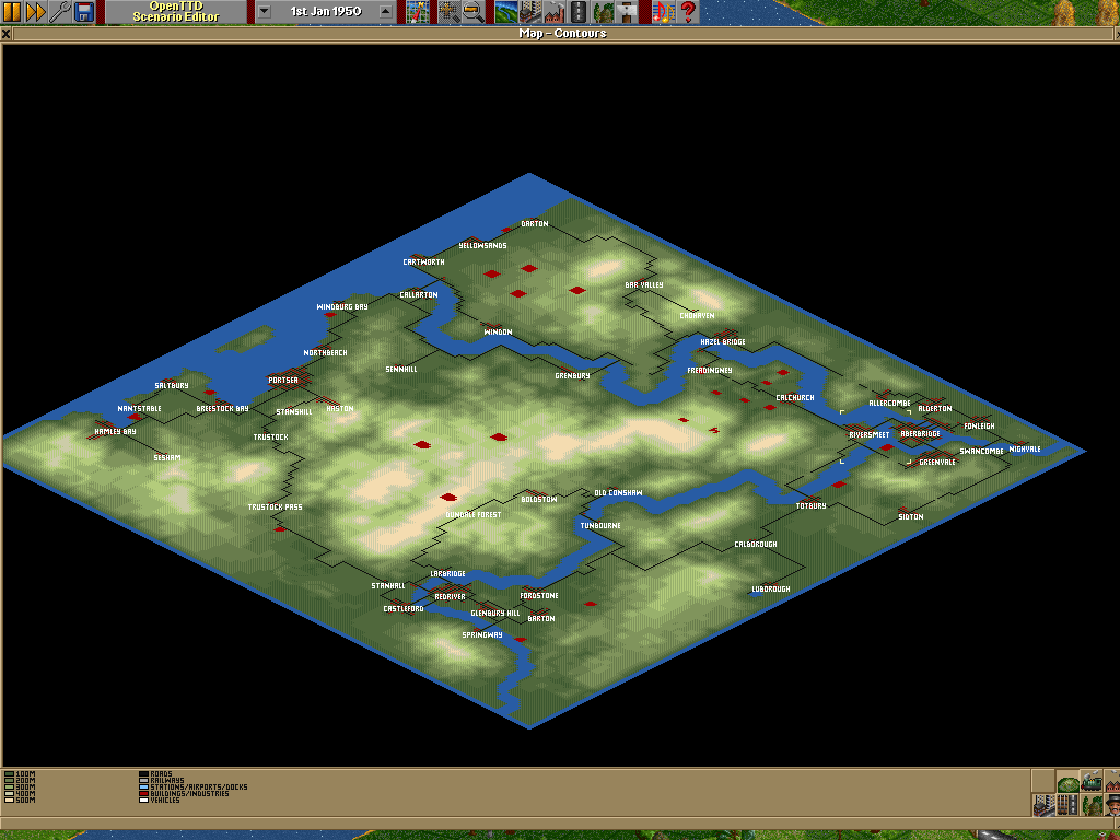 The terrain map
