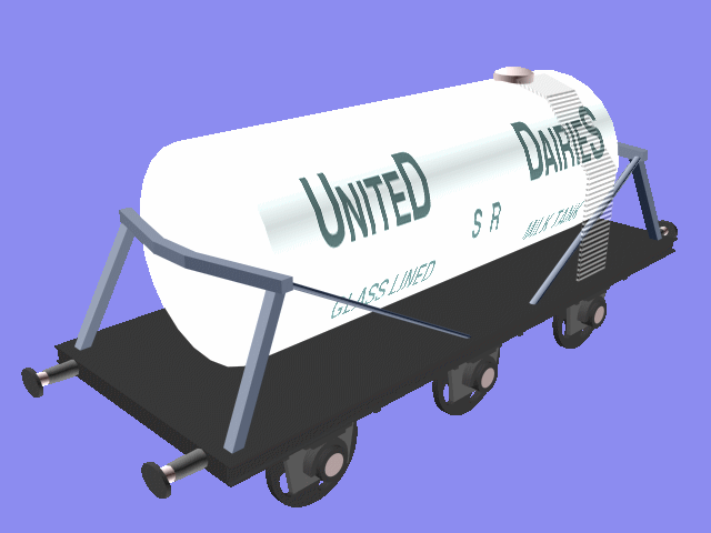 Old style milk tanker