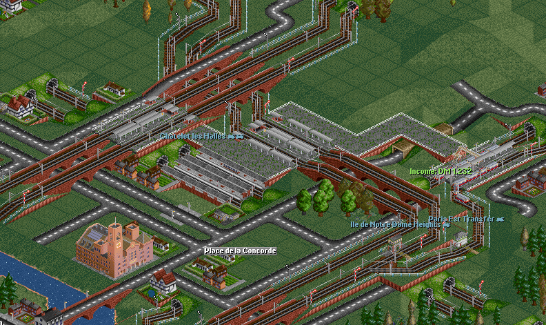 Making good use of the Irregular Station feature. Chatelet les Halles is meeting point for no less then 4 metro lines.
