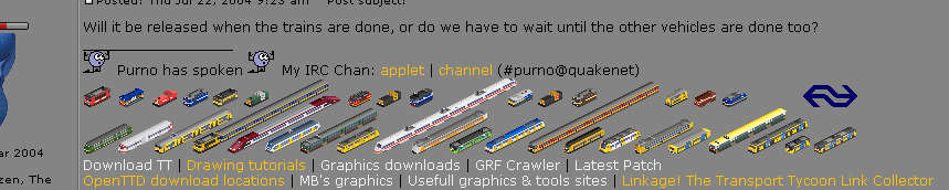 purno's signature - Dutch train set