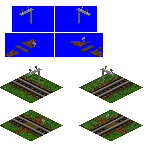 Foot crossing and colourlight gantry.<br />Yet more waypoints.