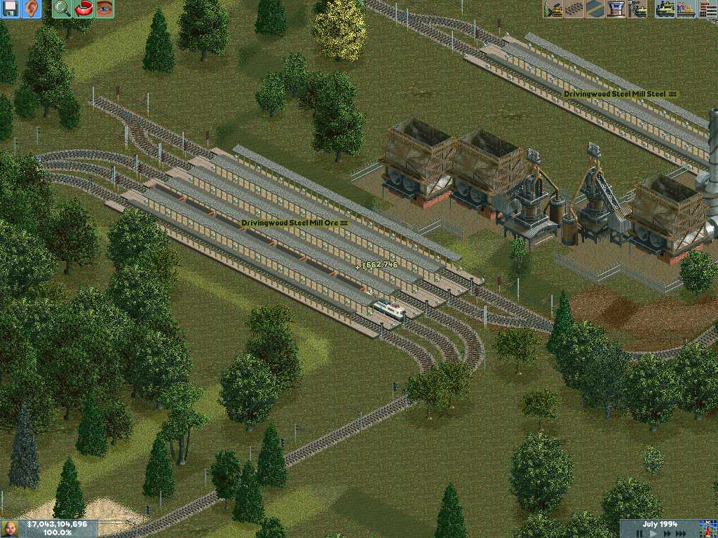 Picture 2: the ore station rebuilding so there are 5 platforms, 3 for the ore and 2 for the steel trains
