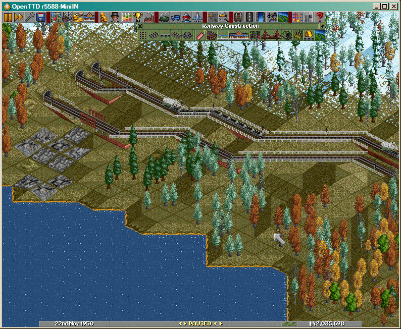 Some nice views of the railways going on a mountain edge.