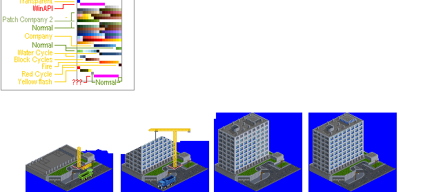 construction stages, early WIP