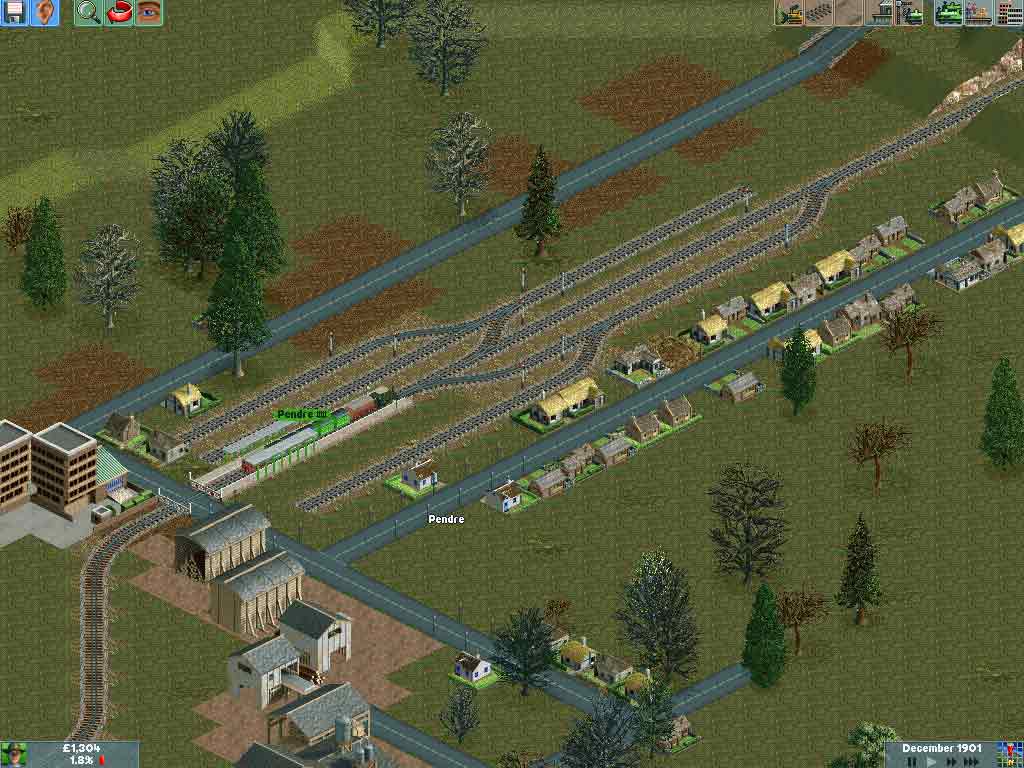 Pendre Station, Loop, and sidings...