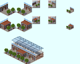 Elevated track building simulaton simutrans style