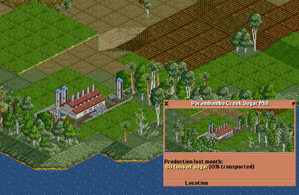 Pineapple Land Sugar Mill, with 3d fields.