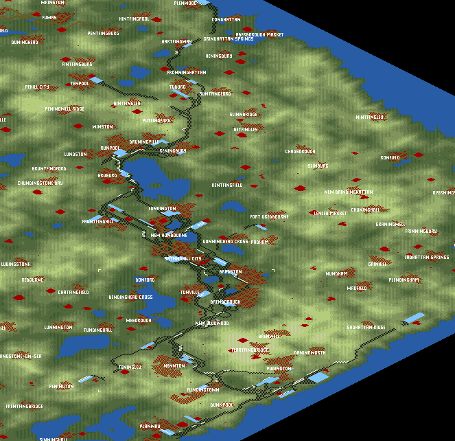 Map of the network, 19th December 1929.