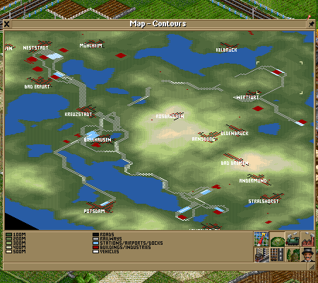 The map. It's not much after 22 years of play, but I had serious money problems early on because my initial route was so long that I spent half of my train money on signals...