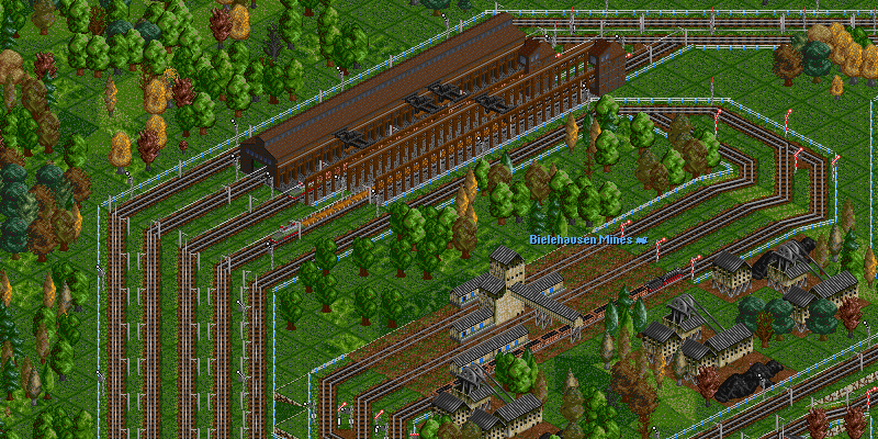 Due to the length of the steel trains, I couldn't fit them into the existing factory station platforms, so I stationwalked the steel unload platforms. Looks like I need to get more goods trains...