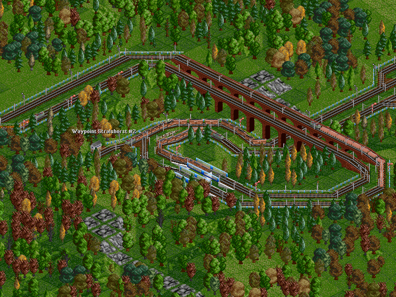 A serpentine-loop combo handles the traffic east of the factory and power station, with coal and steel trains passing by each other at regular intervals. Steel trains carry on going up, while coal trains head for the tunnel.