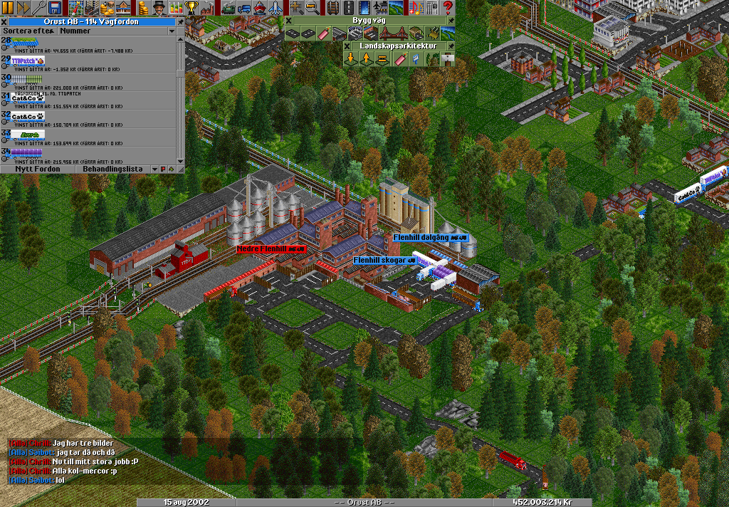 A rather active factory, from here goods floods out via trucks to the main city, Trartfinghill.