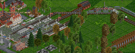 Brunfeld central station is now serviced by the well known regional train and two express trains hauled by brand new BR38s.