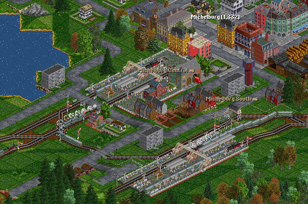 Michelburg central station was split up. The old part near the city center is serviced by regional trains only. All main line trains will stop at platforms three and four somel hundred meters away. A bus service will be introduced to make travelling more
