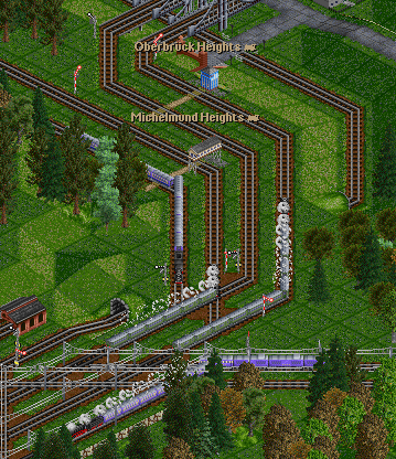 Three main lines and one branch line meet in Michelmund station. PBS rules!
