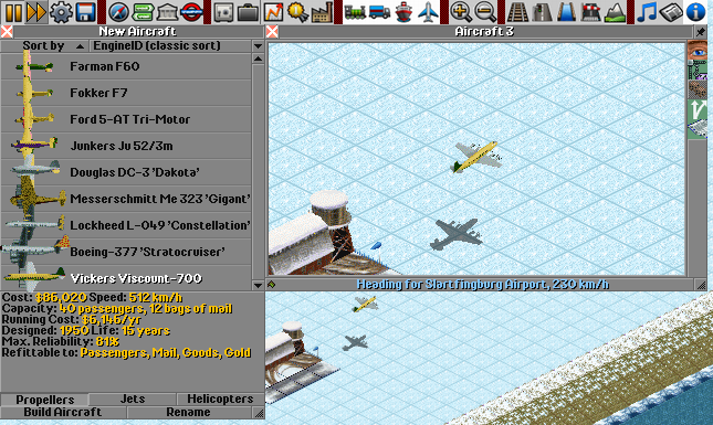 I put sample Propellers Plane- <br />Vickers Viscount-700 of 1950