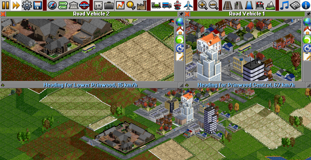 Variant the Vehicle Windows User menu of one of versions OpenTTD 32bpp