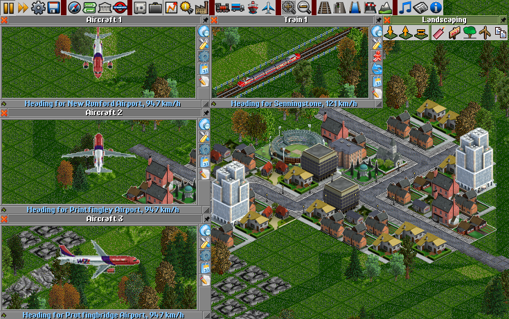 The replaceable control panel by vehicles OpenTTD 32bpp