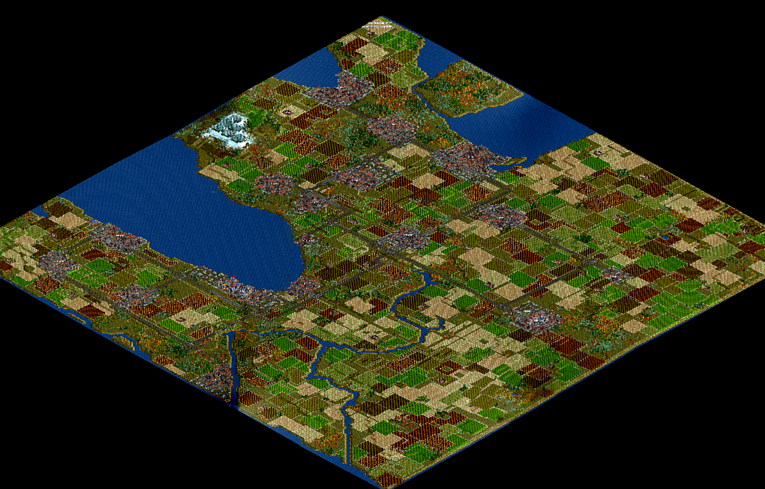 I've connected all the cities with 'One Way' 4 lane freeways!