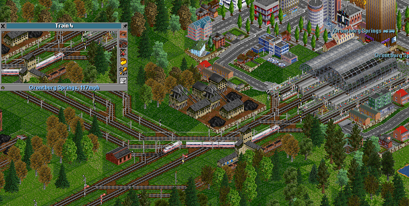 Arriving at Grontburg before the first trip on the new line. The coal mine meant that the track had to split from normal tracks further away from the station.
