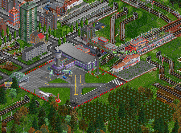 Today I improved that airport! Added railroad station and ofcuz parking lot... It fell out quite good!