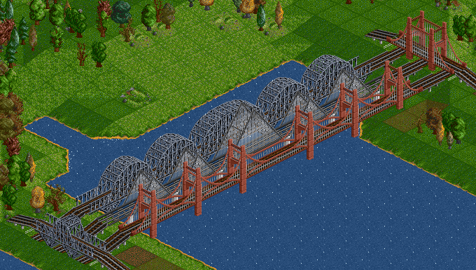 Purno`s suspension type<br />Zimmlocks suspension and<br />my cantilever bridges in action