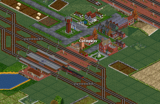 Cafingway, used by local service trains, but a few goods trains occasionally 'roll' through