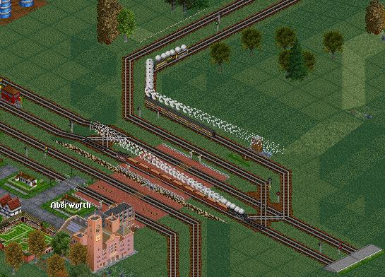 Little Aberworth, big trains!  (well, sort of big)