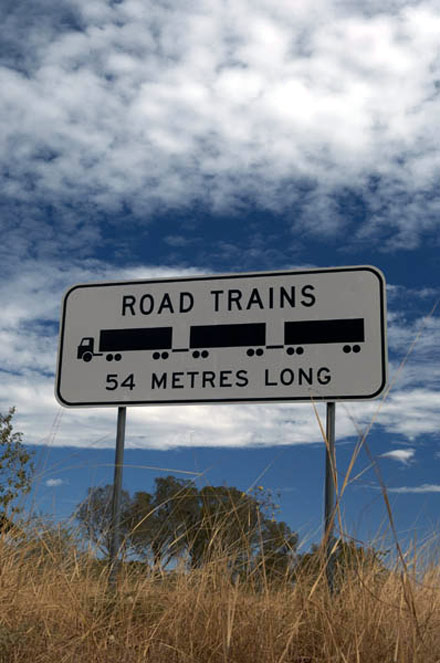 is standard sign in west. aust. 300 kays north of perth on the inland road and 900  <br />kays on the coast