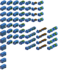 Preview of the truck and bus sprites