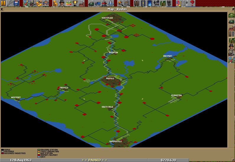 Map of the Nars Valley Line
