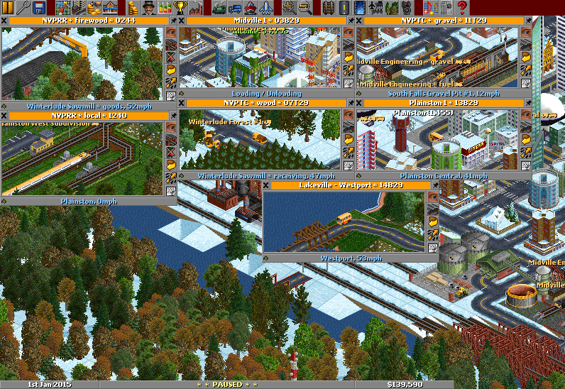 Some of the new trains and trucks.