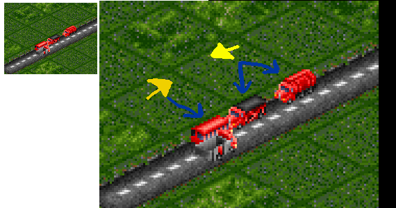 a &quot;ghost&quot; bus that overtake a truck and that will go through two other trucks !