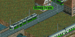 Skoda Tram in company colors