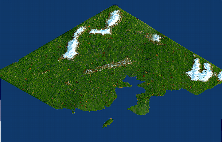 Notice the peculiar way I made the hills and mountains? Time consuming indeed.